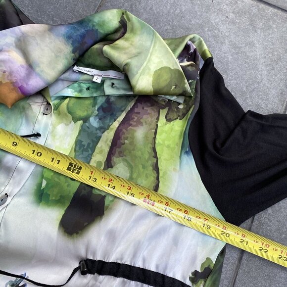 Sunlight Paris Molines Long Sleeve Dress T2 Watercolor Tree Small 2 Lagenlook - Picture 11 of 12